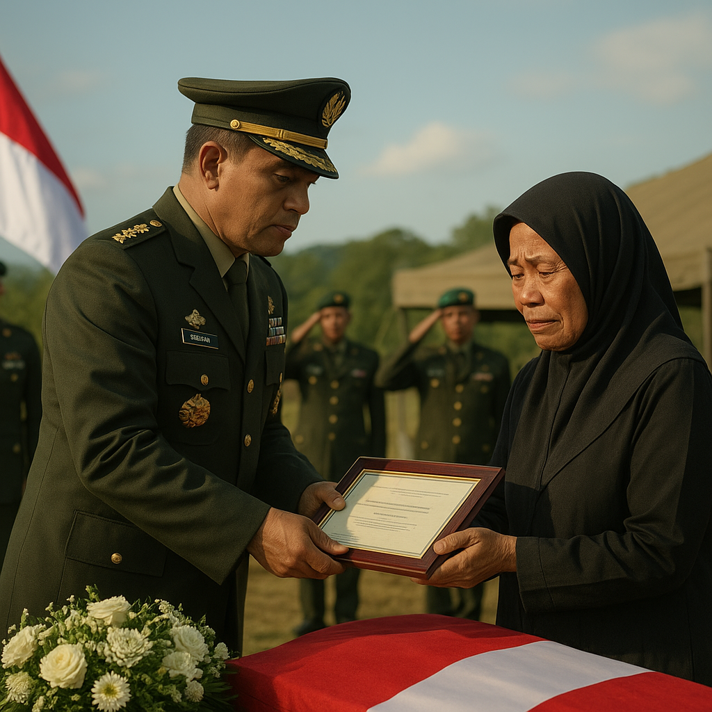 Prajurit TNI Gugur dalam Tugas di Daerah Rawan: Panglima Beri Penghargaan Anumerta