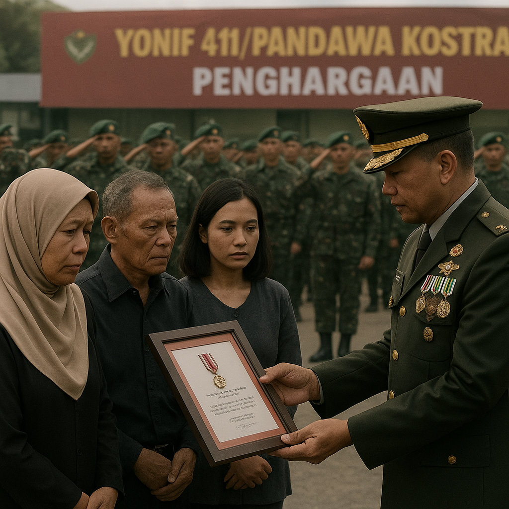 Gugur di Papua, 5 Prajurit Pandawa Kostrad Dapat Penghargaan