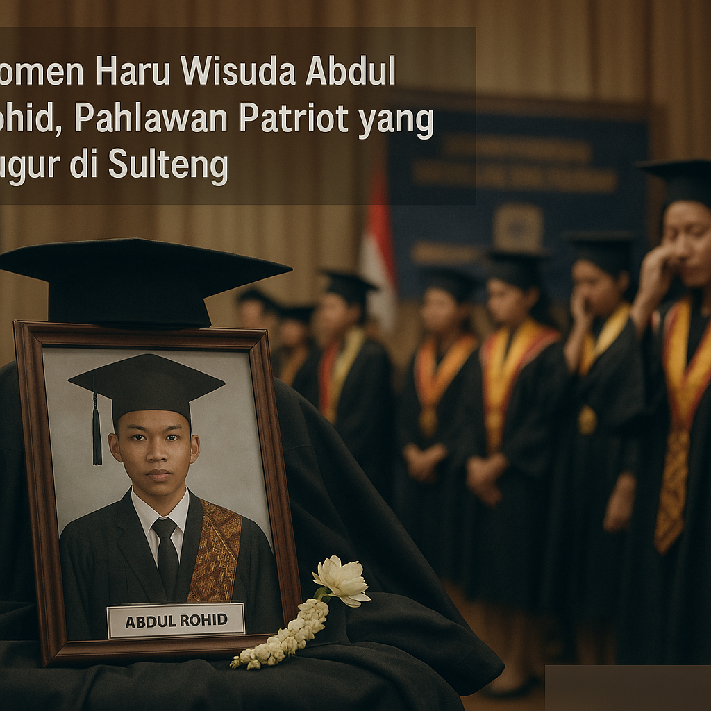 Momen Haru Wisuda Abdul Rohid, Pahlawan Patriot yang Gugur di Sulteng