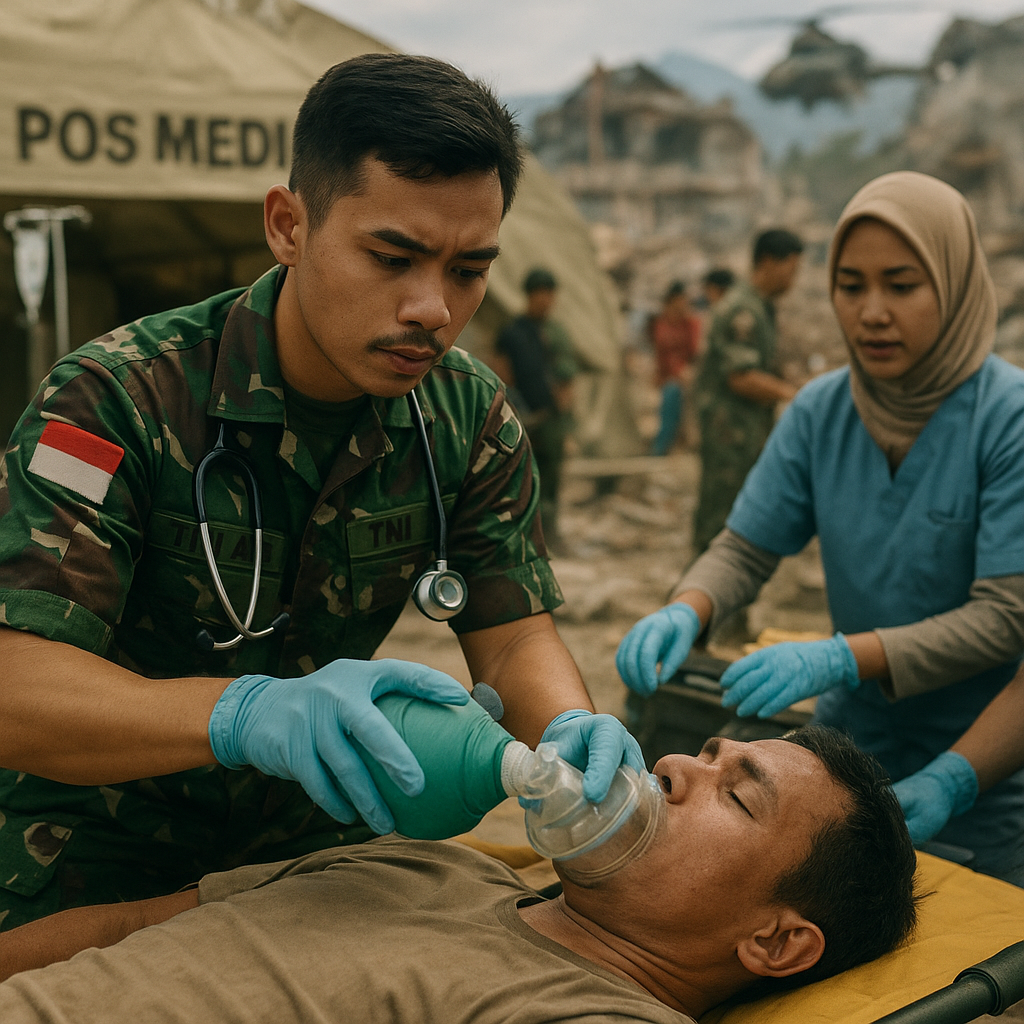 Dokter Muda TNI AU Kembangkan Teknik Medis Darurat untuk Korban Bencana, Terapkan Langsung di Pasca-Gempa Sulawesi