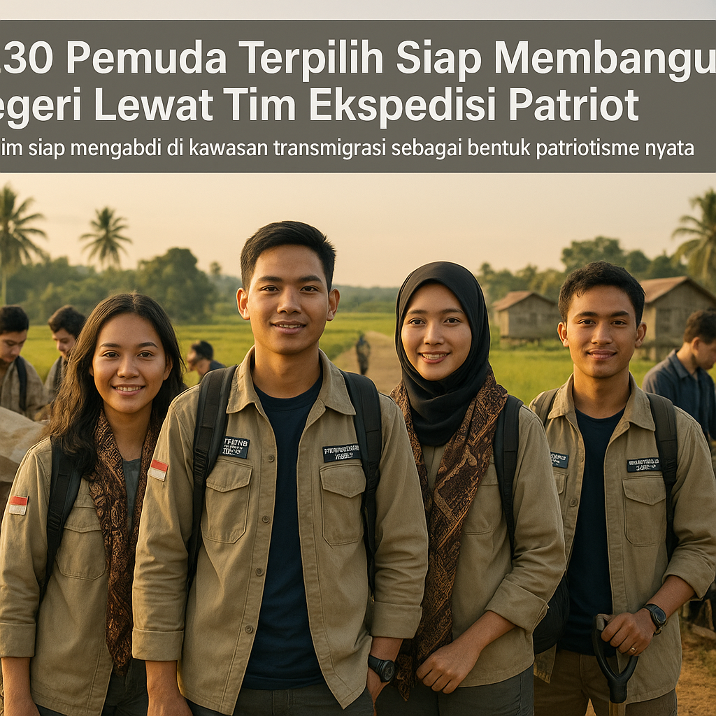 1.230 Pemuda Terpilih Siap Membangun Negeri Lewat Tim Ekspedisi Patriot