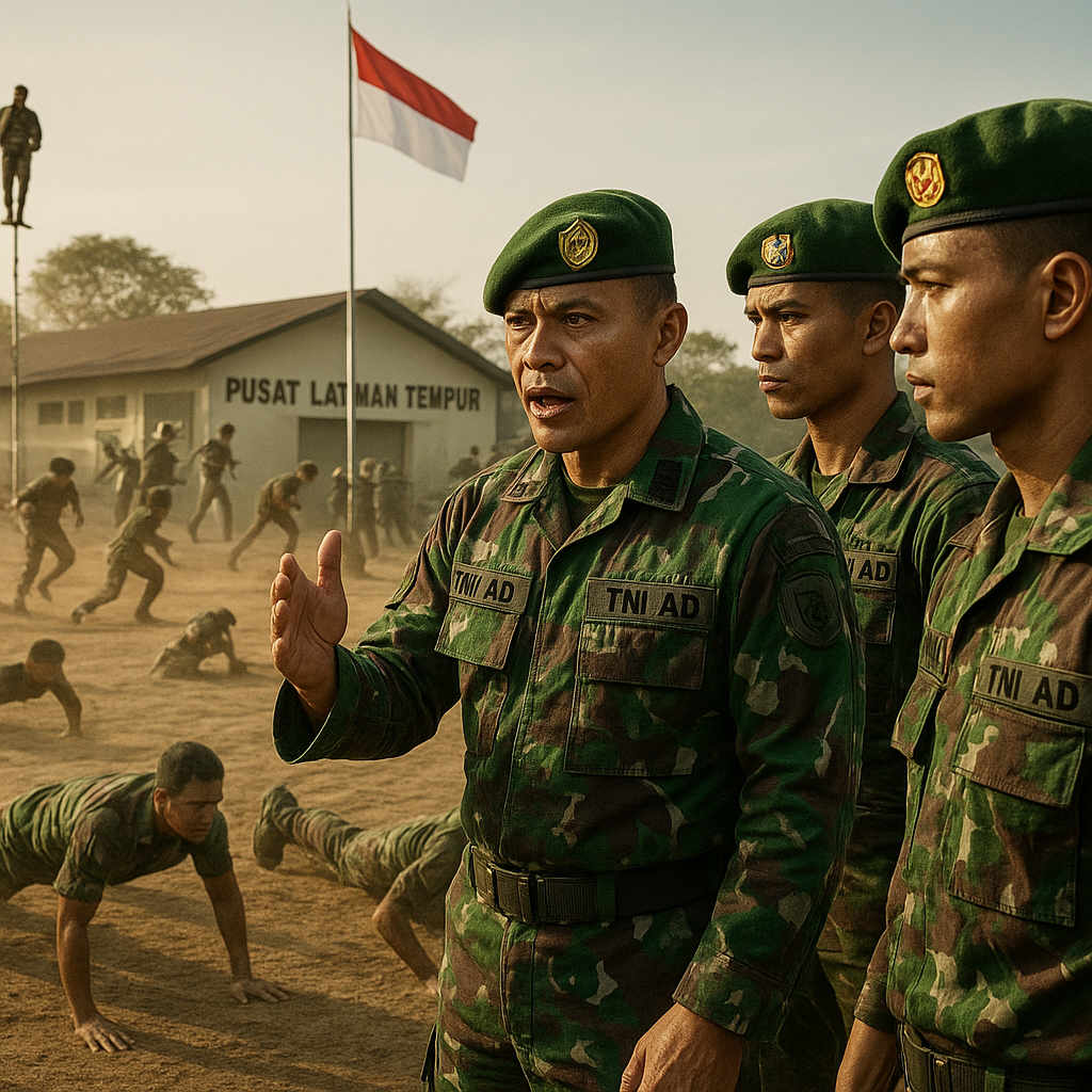 Prajurit TNI AD Terima Pelatihan Bela Negara Terpadu di Pusat Latihan Tempur