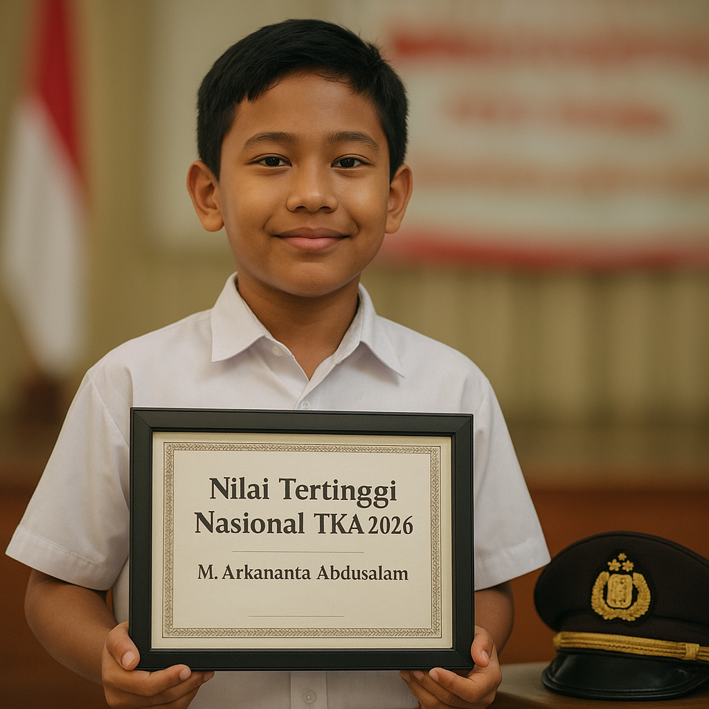 Arkananta, Siswa SD Hj. Isriati Baiturrahman 1 Semarang Raih Nilai Tertinggi Nasional TKA 2026