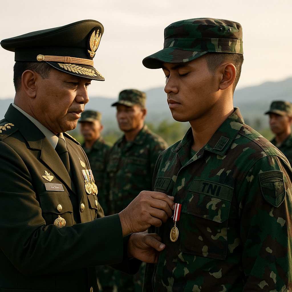 Panglima TNI Anugerahkan Satya Lencana Bakti Karya Bhakti, Kisah Pengorbanan Para Prajurit Penjaga Perbatasan