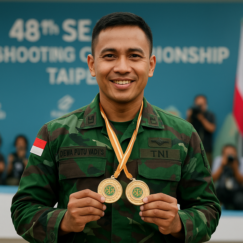 Gelora Juang di Medan Tembak Internasional: Prajurit Bali Sabet Dua Emas untuk Indonesia