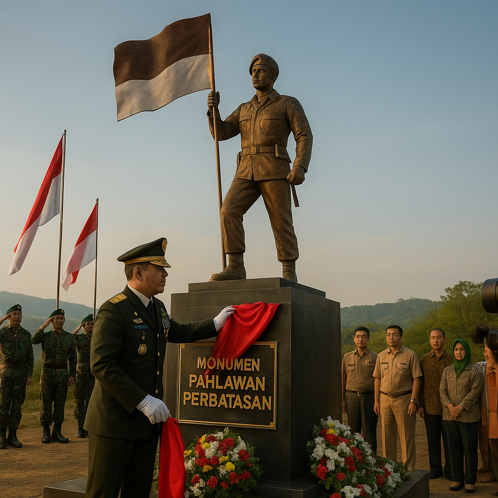 Panglima TNI Resmikan Monumen Pahlawan di Perbatasan, Wujudkan Janji Menjaga Kedaulatan