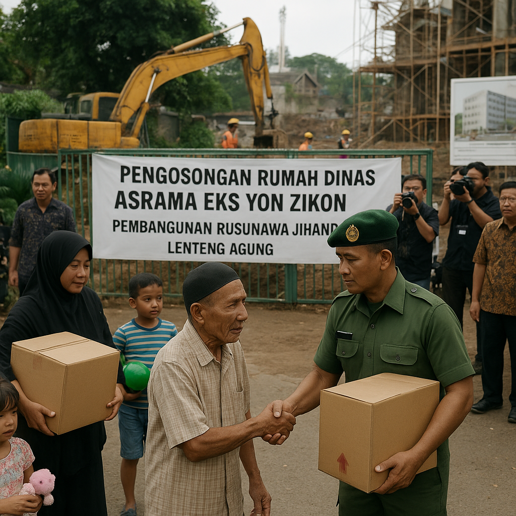 Pengorbanan demi Fasilitas Prajurit: Rencana Pembangunan Rusunawa Jihandak di Lenteng Agung