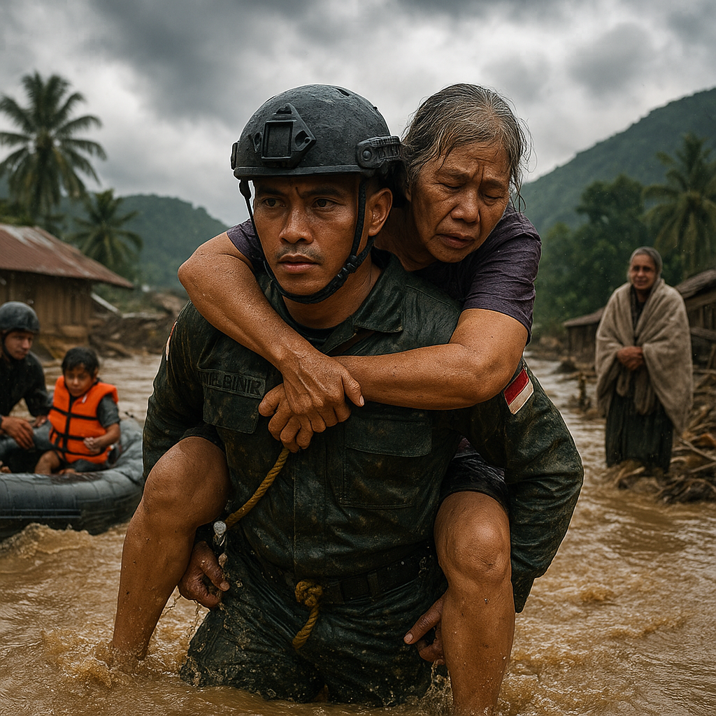 Kisah Heroik Kopral Hendra: Selamatkan 8 Warga dari Banjir Bandang di Sulawesi