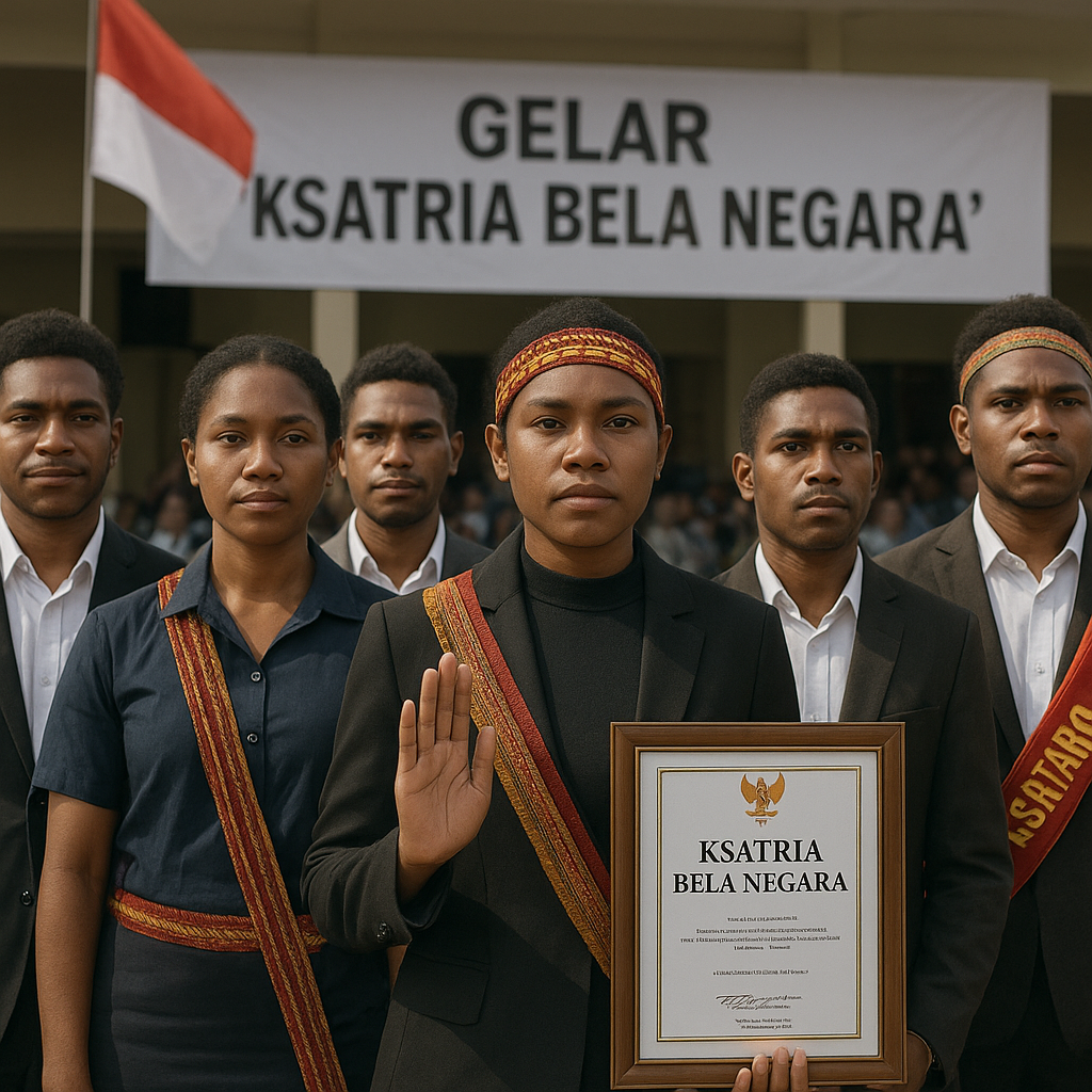 Gelar 'Ksatria Bela Negara', Pemuda Papua Diajak Tingkatkan Rasa Cinta Tanah Air