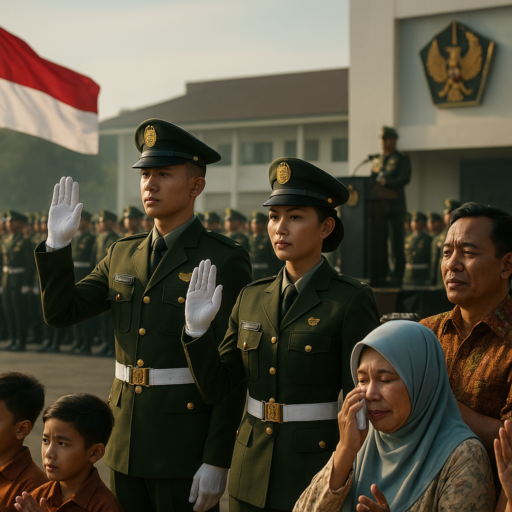 Upacara Wisuda Bintara PK TNI AD: Kebanggaan Keluarga dan Janji Setia Pada Negara