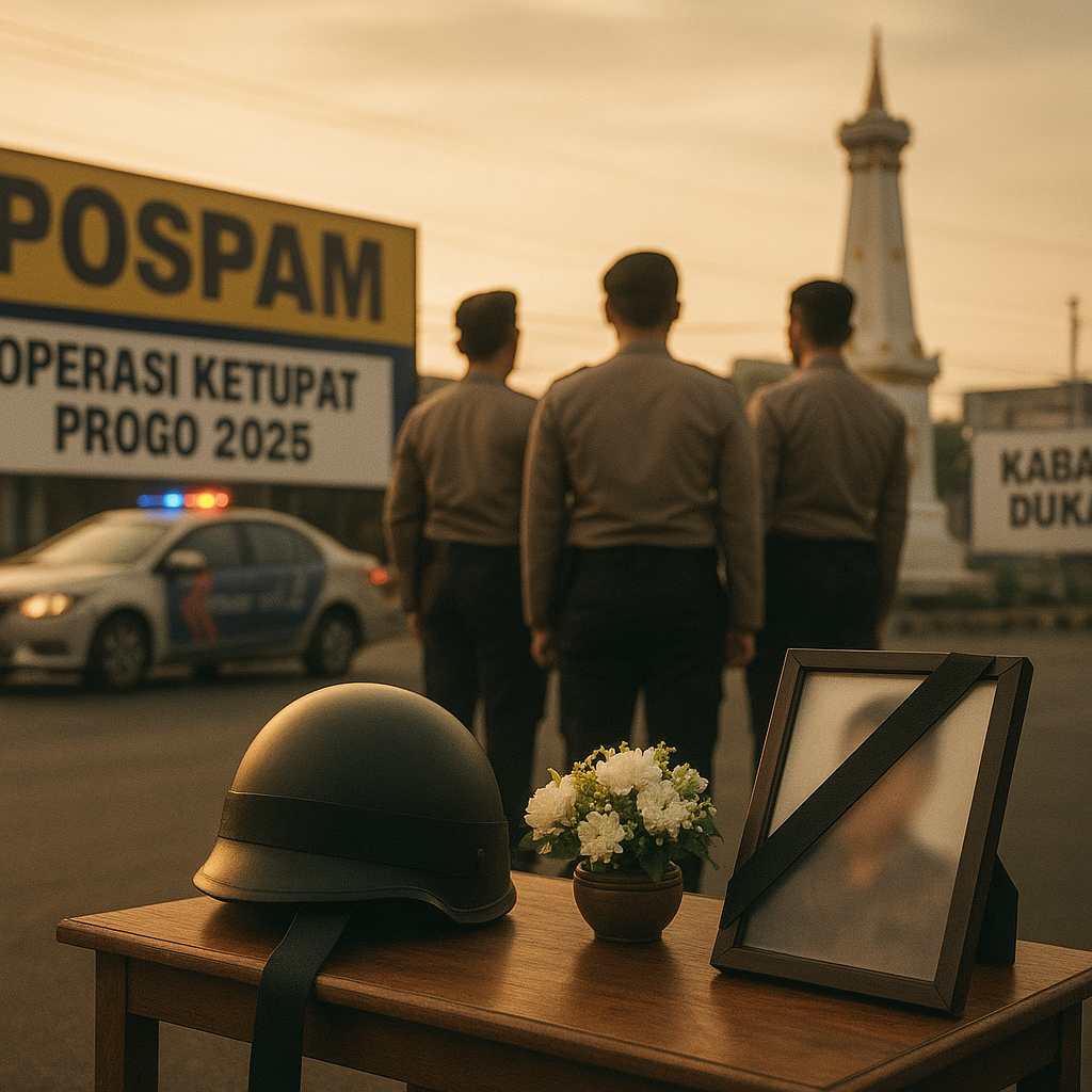 Kabar Duka Kapospam Tugu Yogya Meninggal Diduga Kelelahan saat Pengamanan Operasi Ketupat Progo 2026