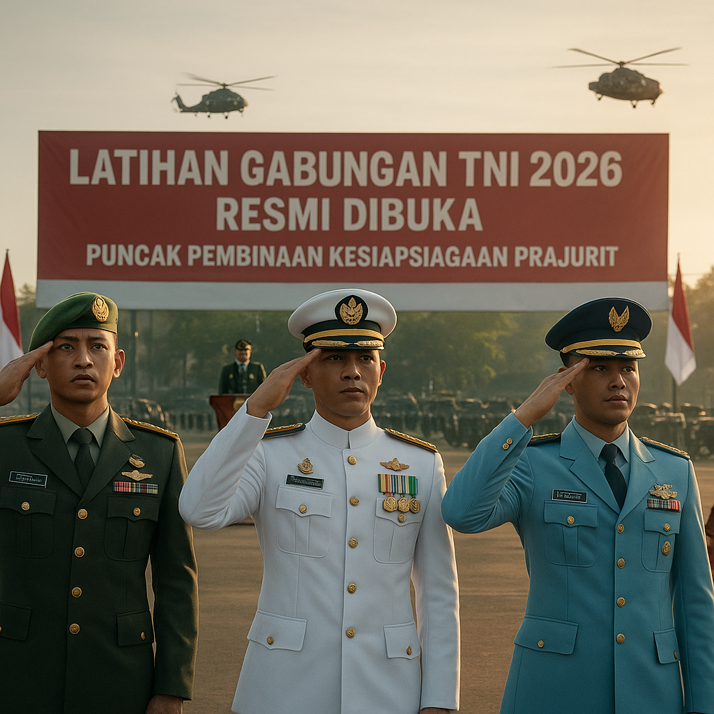 Gelar 'Latihan Gabungan TNI 2026' Resmi Dibuka, Puncak Pembinaan Kesiapsiagaan Prajurit