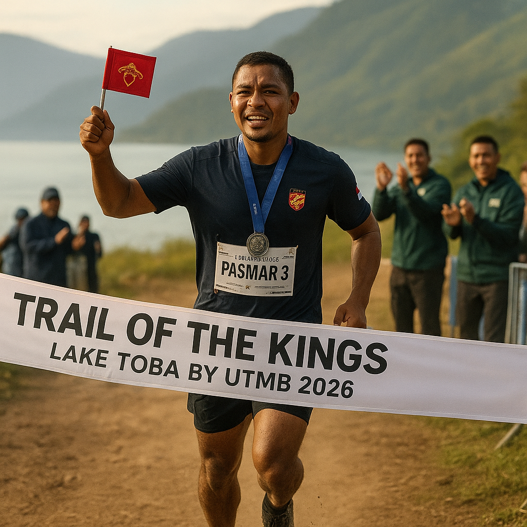 Kibarkan Nama Korps Marinir, Atlet Lari Pasmar 3 Gemilang di Trail of The Kings 2026