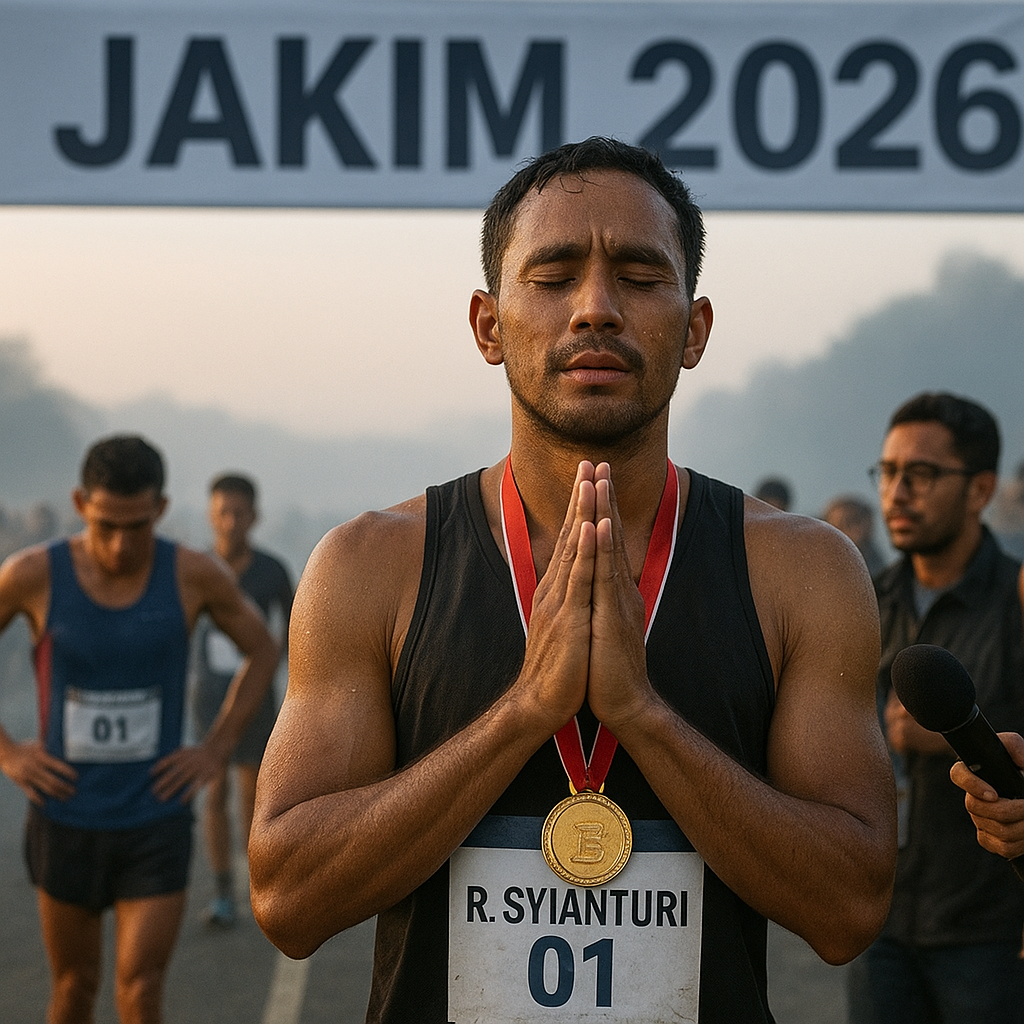 Robi Syianturi Sabet Juara 1 Jakim 2026 Meski Sempat Berhenti saat Race untuk Sholat Subuh