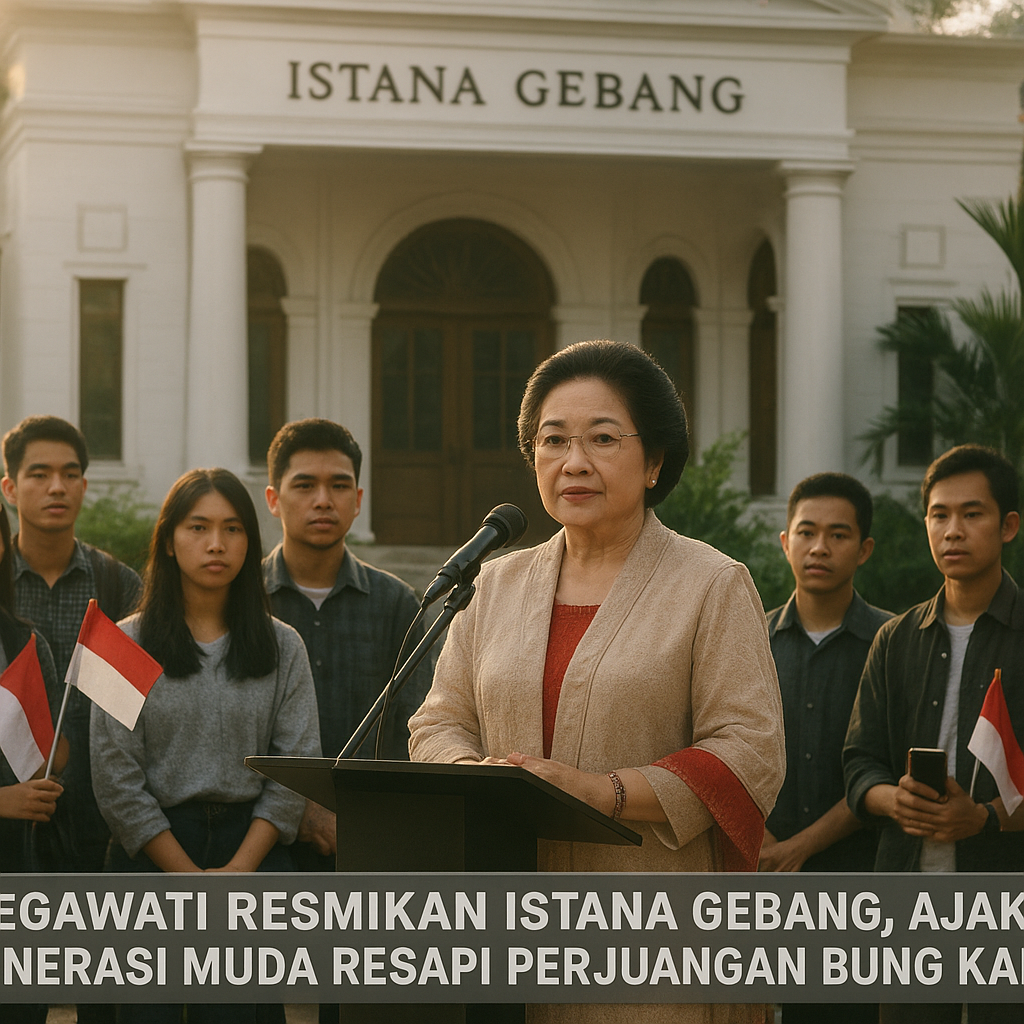Megawati Resmikan Istana Gebang, Ajak Generasi Muda Resapi Perjuangan Bung Karno
