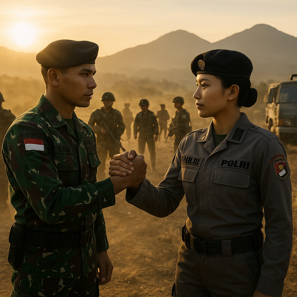 Latihan Gabungan TNI-Polri Perkuat Sinergi Hadapi Ancaman di Perbatasan