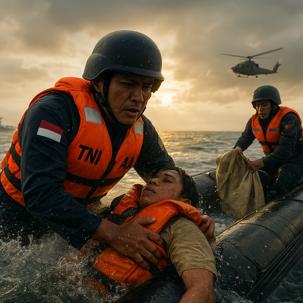 Cerita Heroik Prajurit TNI dalam Operasi Penyelamatan di Laut