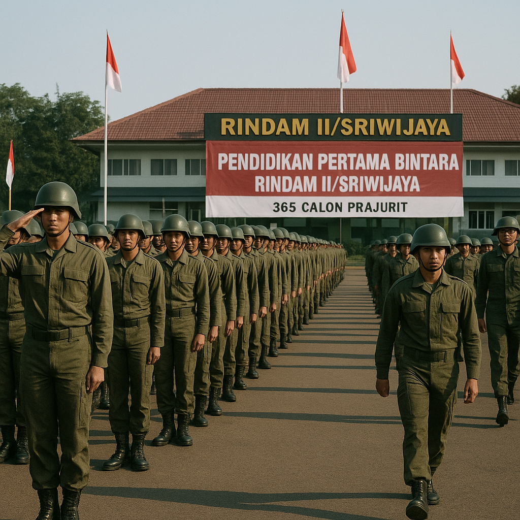 Gelora Patriotisme Lahat: 365 Calon Prajurit Siswa Resmi Memasuki Pendidikan Pertama