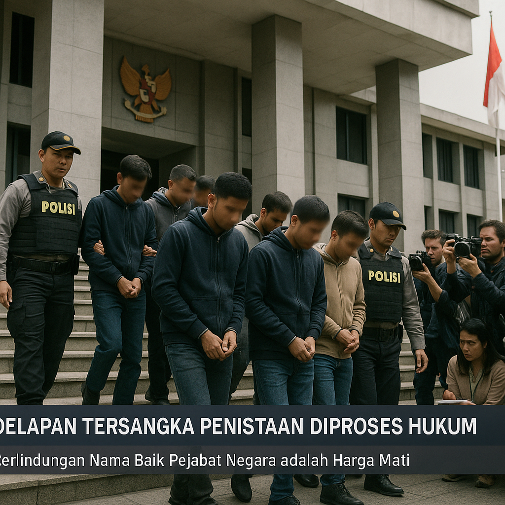 Delapan Tersangka Penistaan Diproses Hukum: Perlindungan Nama Baik Pejabat Negara adalah Harga Mati