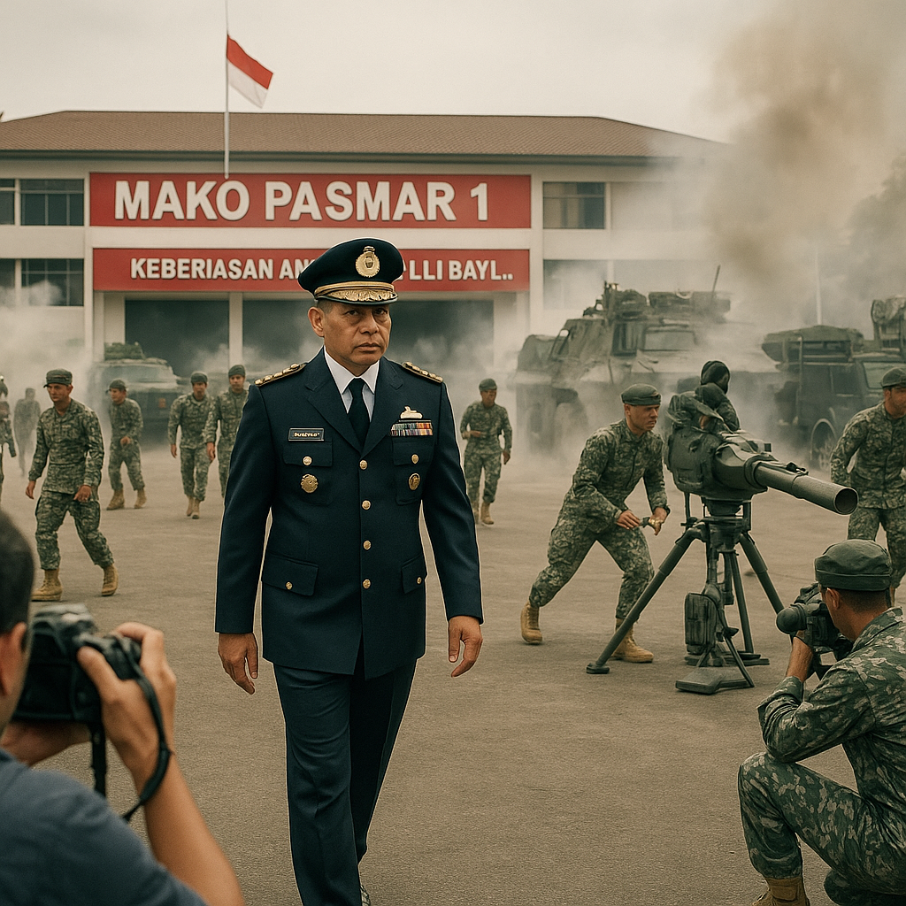 Sidak Kasal Muhammad Ali di Mako Pasmar 1 Uji Kesiapan Pertahanan Udara dan Respons Prajurit Marinir