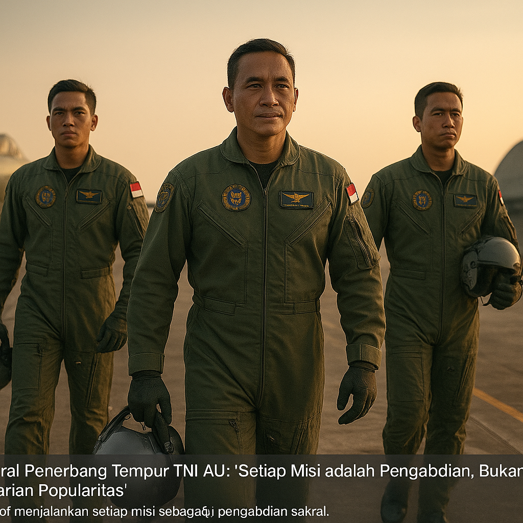 Jenderal Penerbang Tempur TNI AU: "Setiap Misi adalah Pengabdian, Bukan Pencarian Popularitas"
