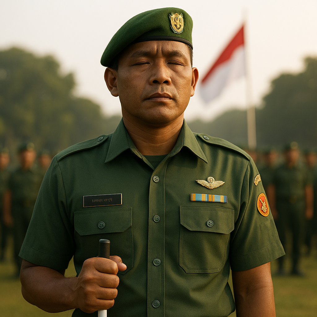 Kisah Prajurit Tuna Netra: Kapten Infanteri yang Menjadi Inspirasi Ketangguhan Tanpa Batas