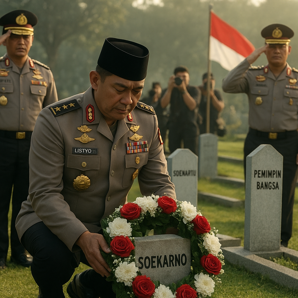 Kapolri Ziarah ke Makam Para Pemimpin Bangsa, Menghidupkan Kembali Api Perjuangan
