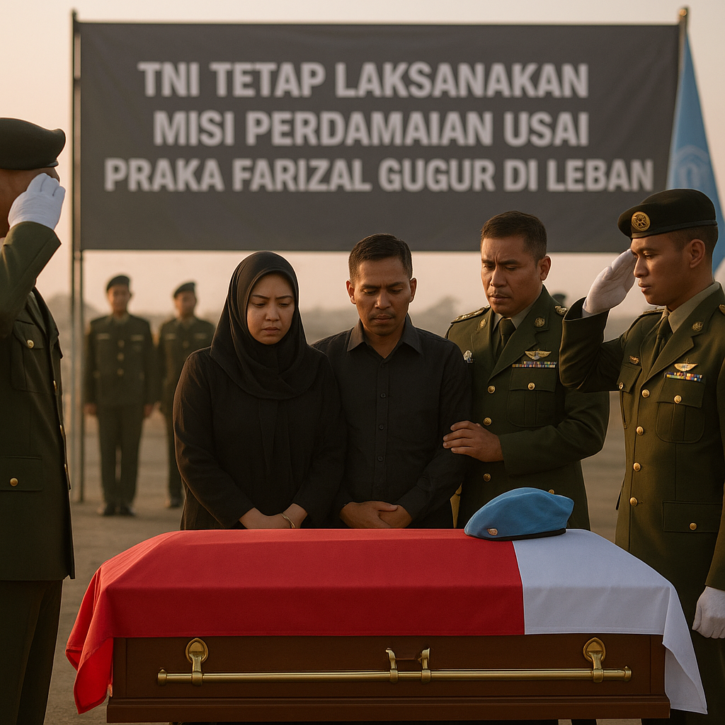 TNI Tetap Laksanakan Misi Perdamaian Usai Praka Farizal Gugur di Lebanon