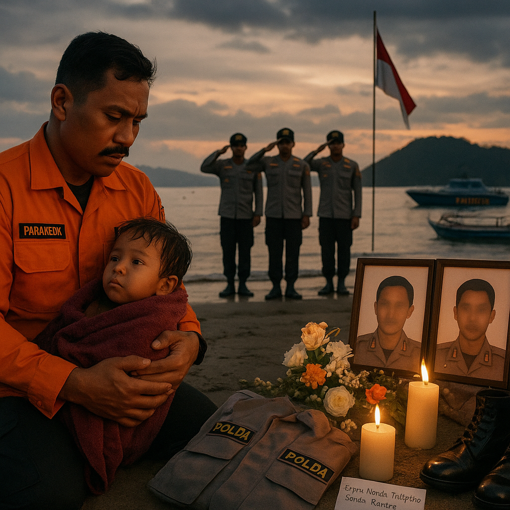 Selamatkan Anak Tenggelam, Anggota Polda Maluku Gugur dalam Aksi Kemanusiaan