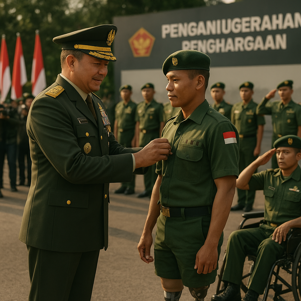 Panglima TNI Berikan Penghargaan kepada Prajurit Penyandang Disabilitas yang Tetap Mengabdi