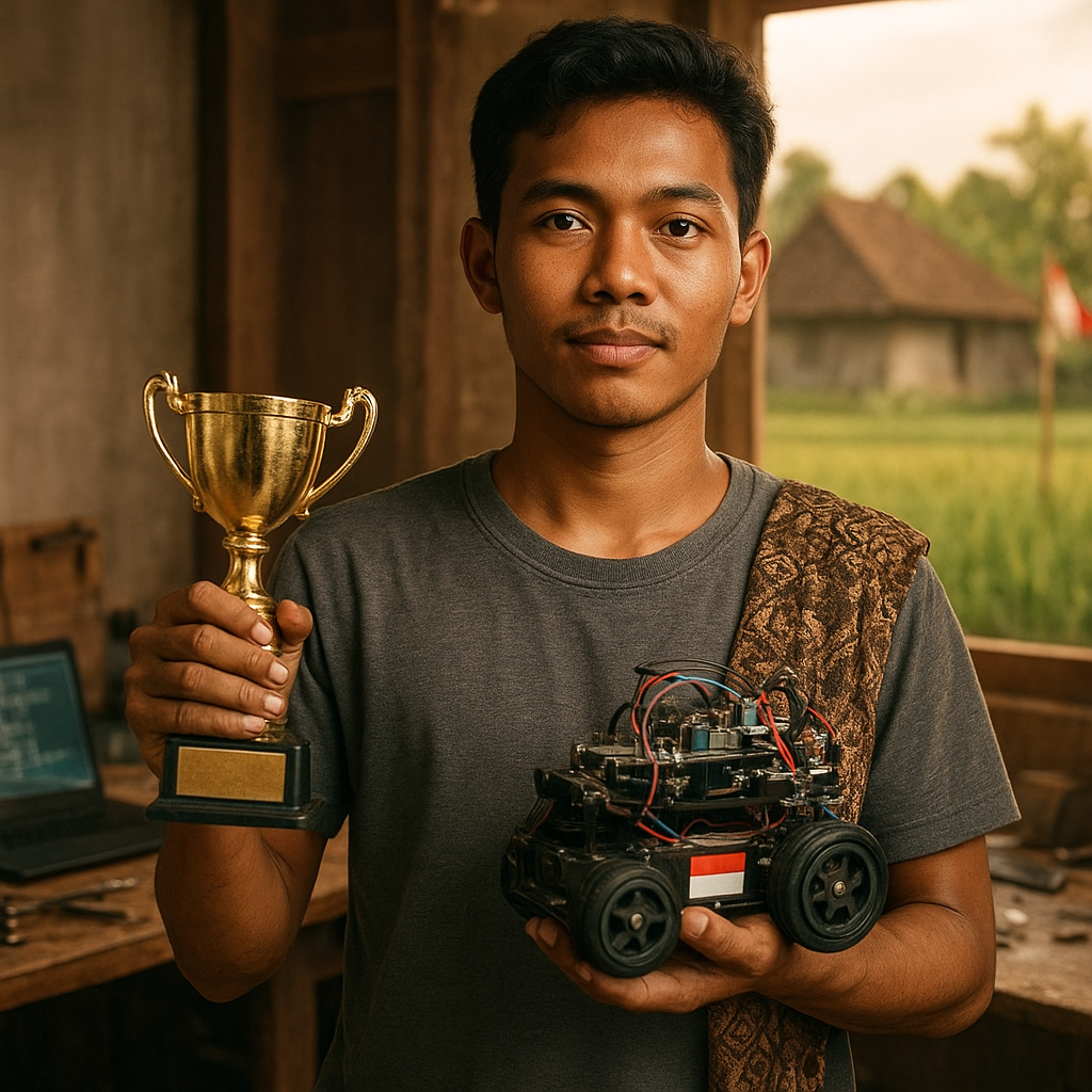 Tekad Baja Pemuda Desa: Meraih Juara Kompetisi Robotik Internasional, Siap Berbakti untuk Kemajuan Teknologi Pertahanan Indonesia