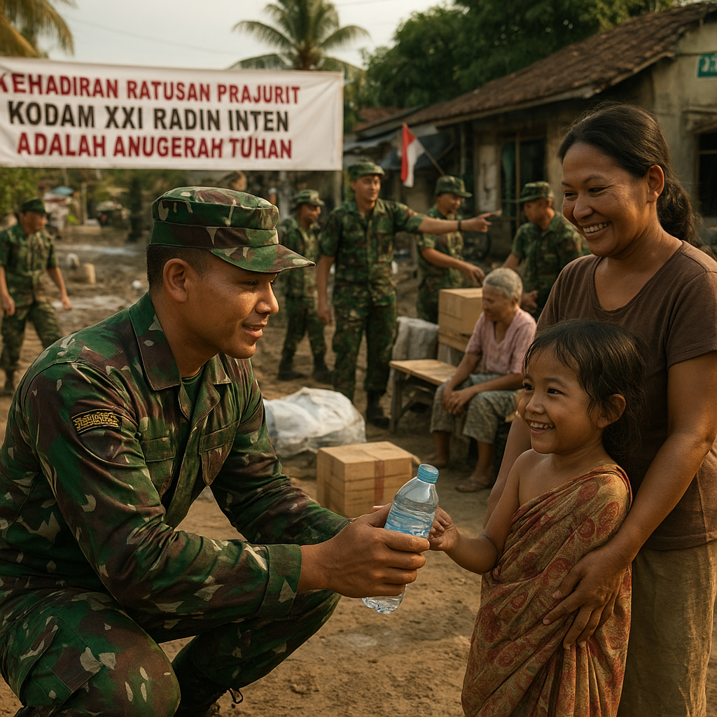 "Kehadiran Ratusan Prajurit Kodam XXI Radin Inten adalah Anugerah Tuhan bagi Warga Bandar Lampung"