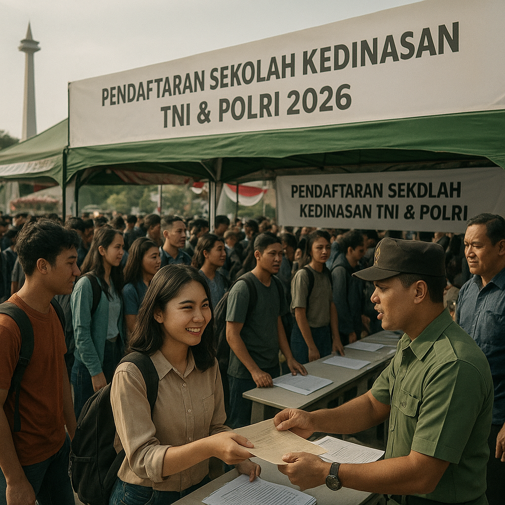Pendaftaran Sekolah Kedinasan TNI dan Polri 2026 Dibuka, Ribuan Pemuda Antusias Daftar Jadi Abdi Negara