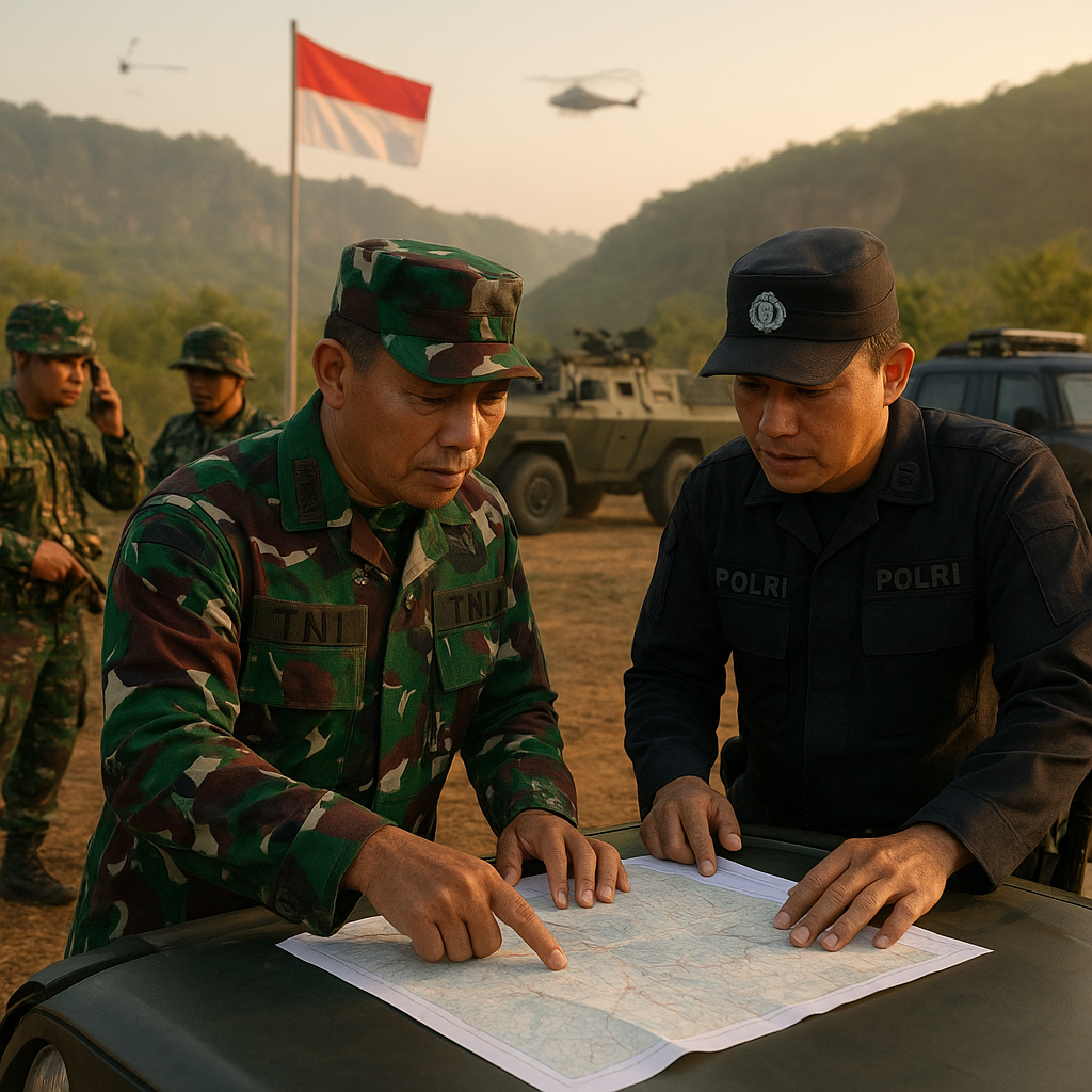 Latihan Gabungan TNI-Polri Perkuat Sinergi Bela Negara di Wilayah Rawan