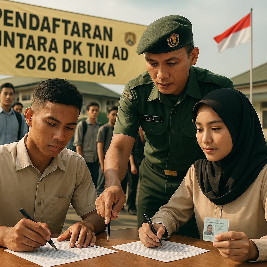 Pendaftaran Bintara PK TNI AD 2026 Dibuka, Kesempatan Emas Jadi Bagian Pasukan Elite