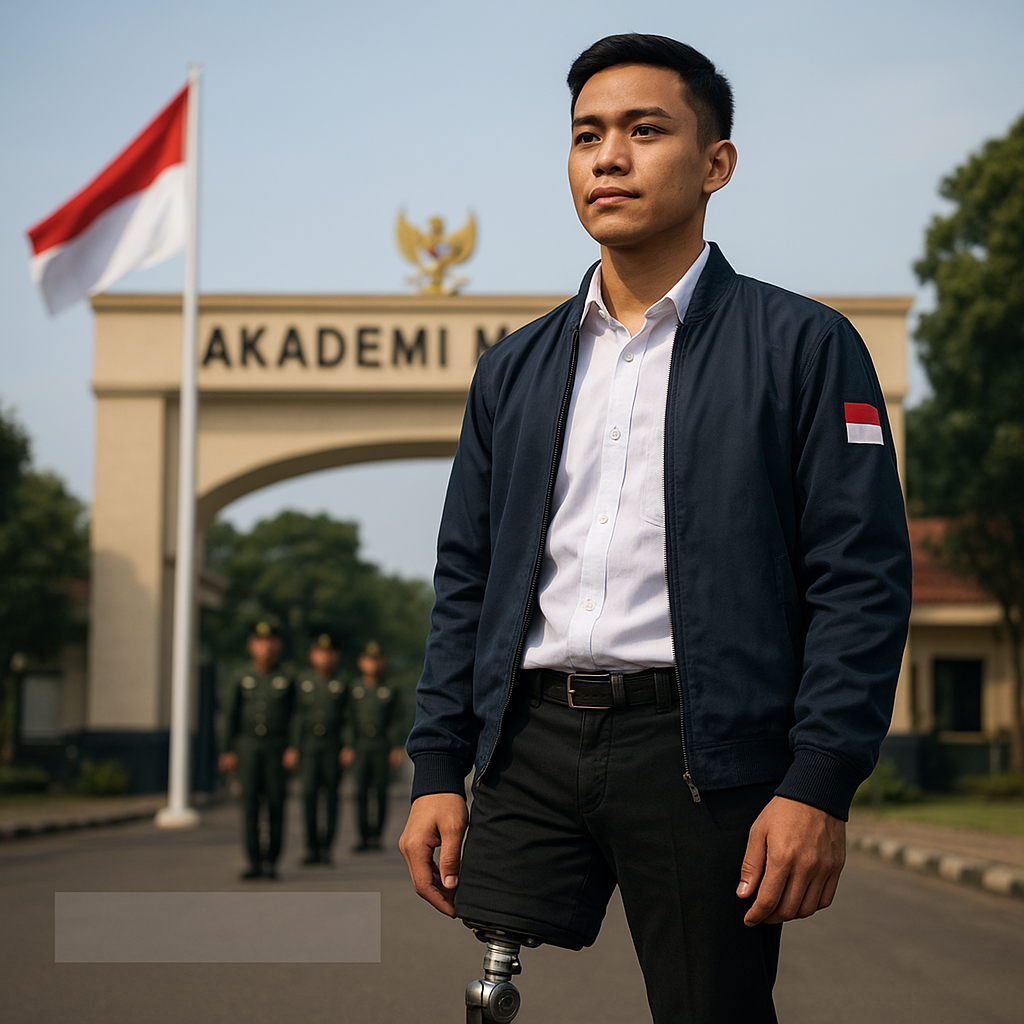 Kisah Pemuda Difabel yang Tak Padamkan Mimpi Masuk Akademi Militer