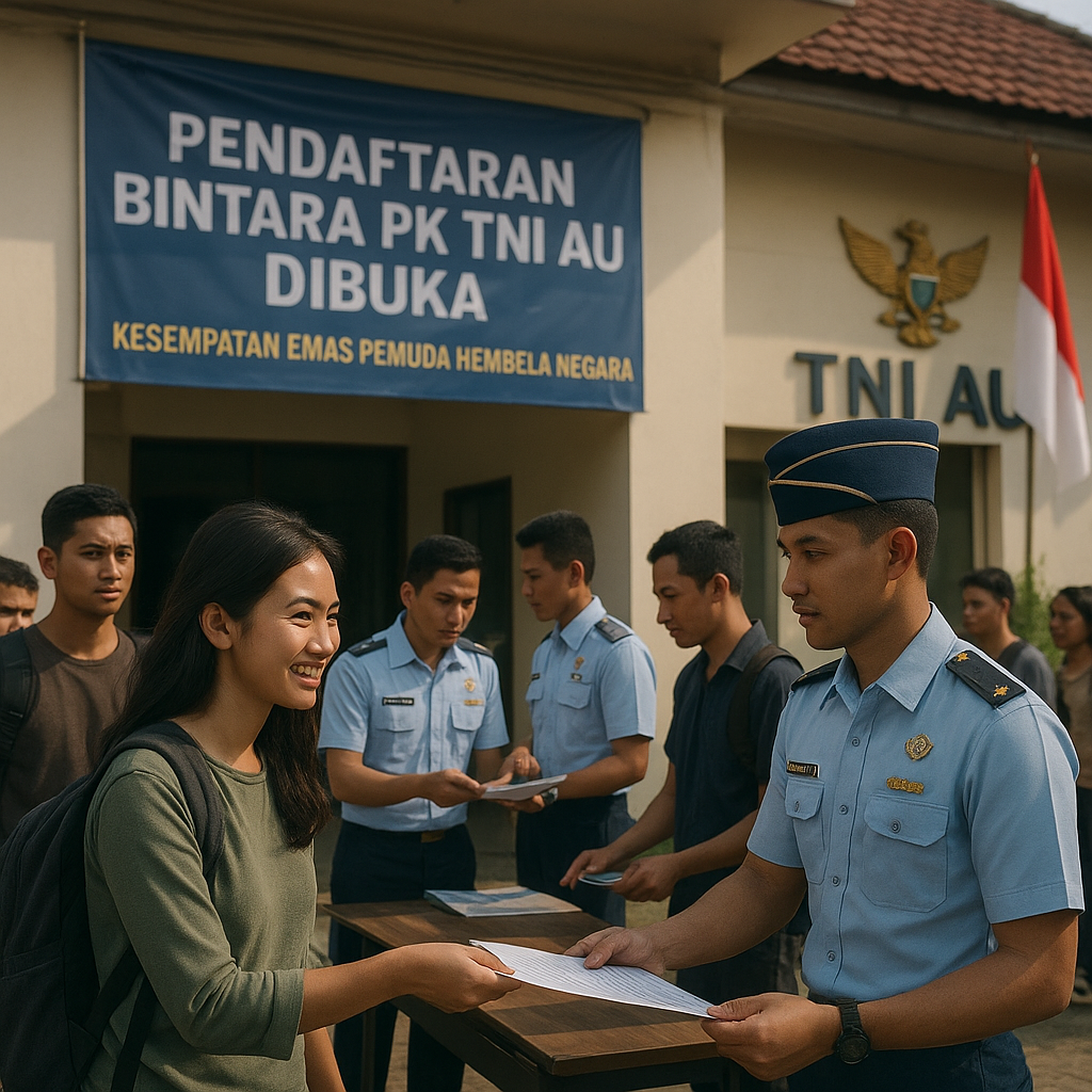 Pendaftaran Bintara PK TNI AU Dibuka, Kesempatan Emas Pemuda Membela Negara