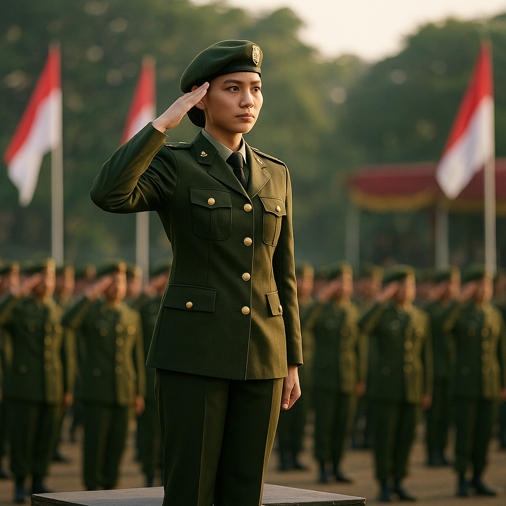 Komandan Upacara Termuda: Kisah Prajurit Wanita yang Memimpin dengan Keberanian