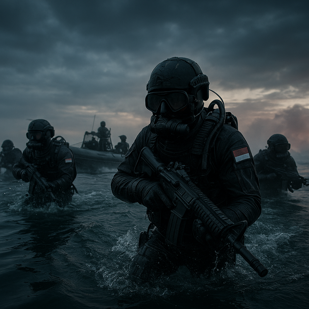 Pasukan Khusus TNI AL Latihan Tempur di Laut Dalam, Siap Hadapi Segala Ancaman