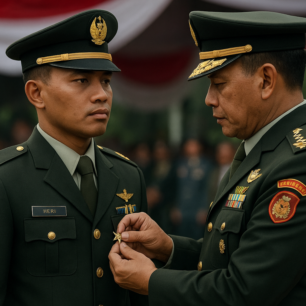 Prajurit TNI AD Terima Penghargaan Bintang Kartika Eka Paksi atas Dedikasi Luar Biasa