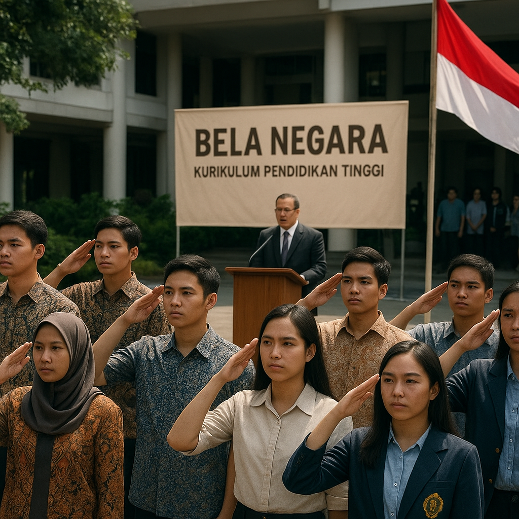 Doktrin Bela Negara Diperkuat dalam Kurikulum Pendidikan Tinggi, Bentuk Generasi Cinta Tanah Air