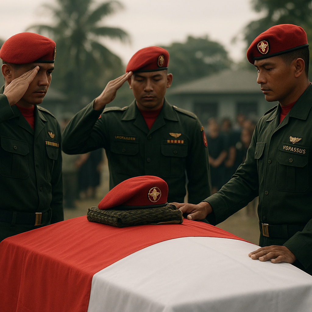 Prajurit Kopassus Gugur dalam Operasi Anti-teror, Dikenang sebagai Patriot Tanpa Pamrih