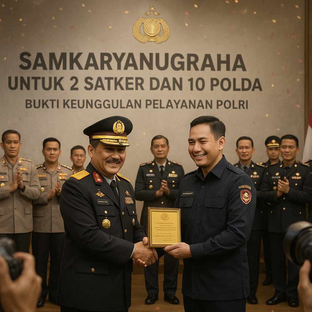 Samkaryanugraha untuk 2 Satker dan 10 Polda: Bukti Keunggulan Pelayanan Polri