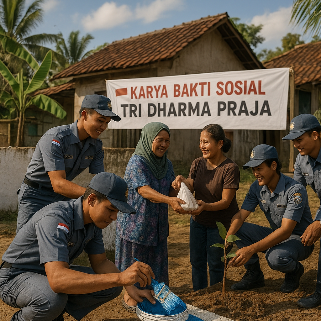 Praja IPDN Laksanakan Karya Bakti Sosial, Wujudkan Tri Dharma Praja di Tengah Masyarakat