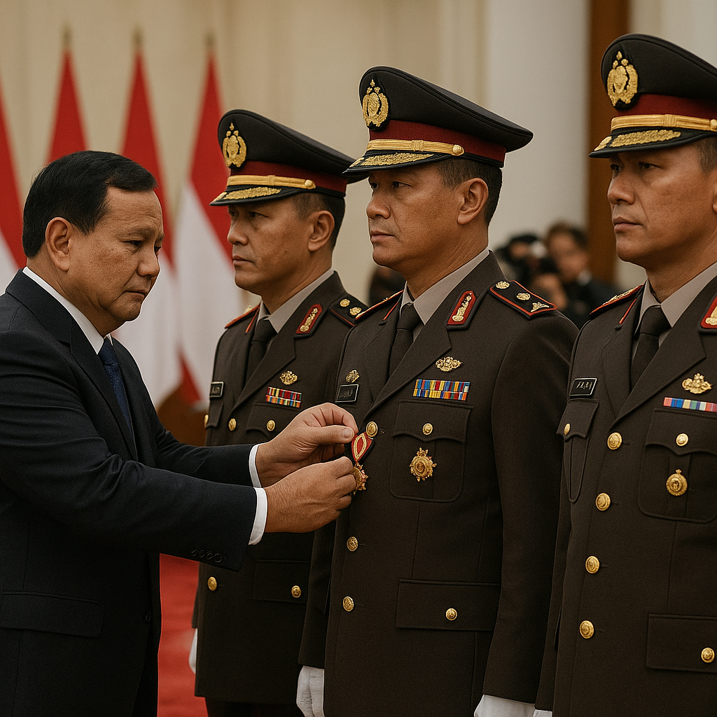 Prabowo Anugerahkan Bintang Kehormatan pada Prajurit Berjasa
