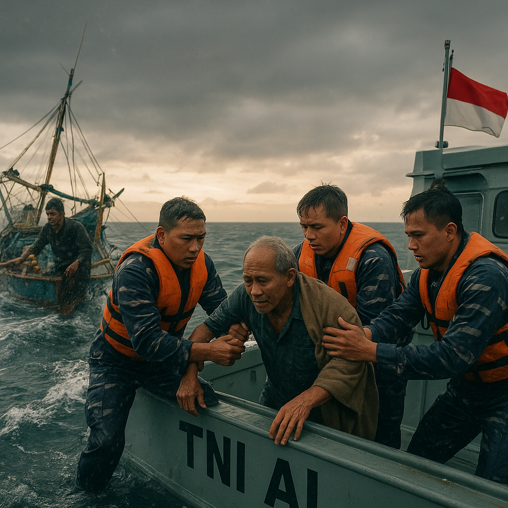 Keteguhan Hati di Laut Lepas: Kisah Prajurit TNI AL yang Selamat dari Badai Selatan Jawa