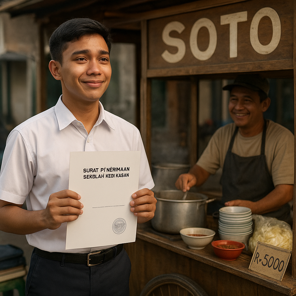 Kisah Haru Anak Penjual Soto yang Lolos Sekolah Kedinasan, Bukti Prestasi Tak Kenal Batas