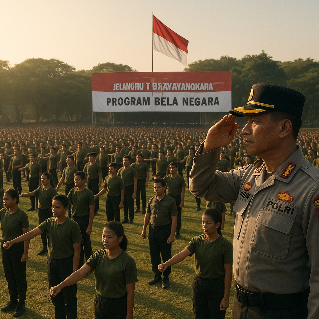 Jelang HUT Bhayangkara ke-80, Polri Gelar Bela Negara bagi Ribuan Pemuda