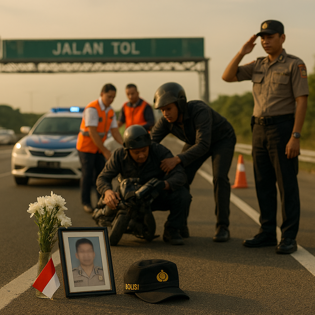Gugur Saat Menolong: Kisah Heroik Aipda Endang Karyana di Jalan Tol