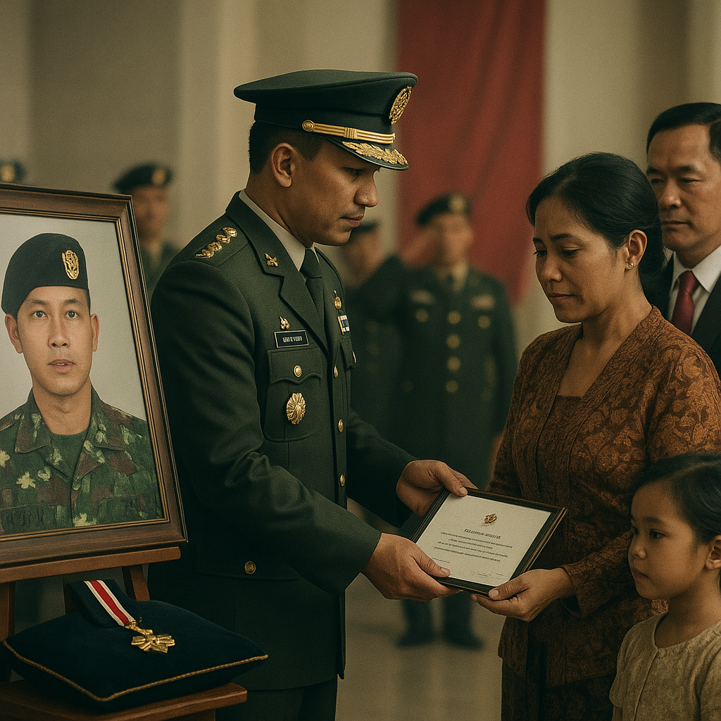 Kisah Haru Prajurit TNI Gugur di Perbatasan, Dapat Penghargaan Bintang Yudha Dharma